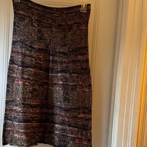 Peruvian Connection Earthy Tones A-Line Skirt